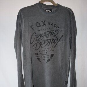 Fox racing long sleeve distressed shirt